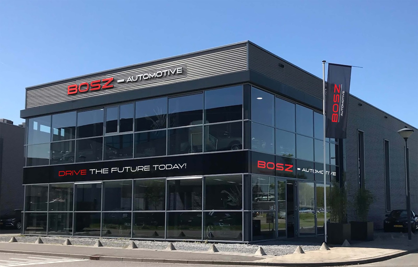 Nieuwe bedrijfspand Bosz automotive in Moordrecht.